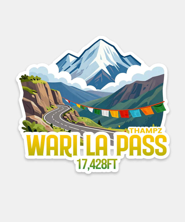 Warila Pass Travel Adventure Vinyl Sticker