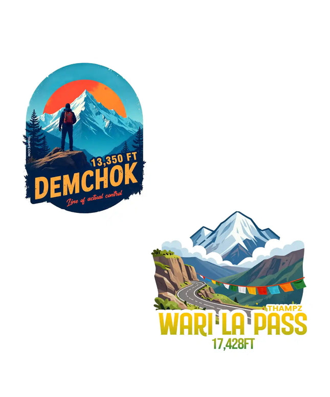 warilla pass  demchok 3d embossed flexible fridge magnet combo set of 2 05mm premium travel souvenir