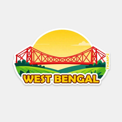 West Bengal Iconic Howrah Bridge Fridge Magnet