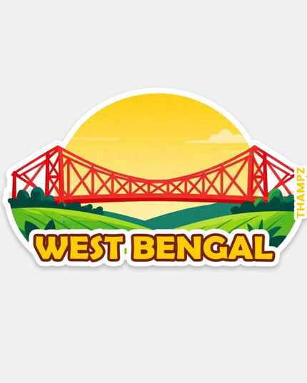 West Bengal Iconic Howrah Bridge Vinyl Sticker