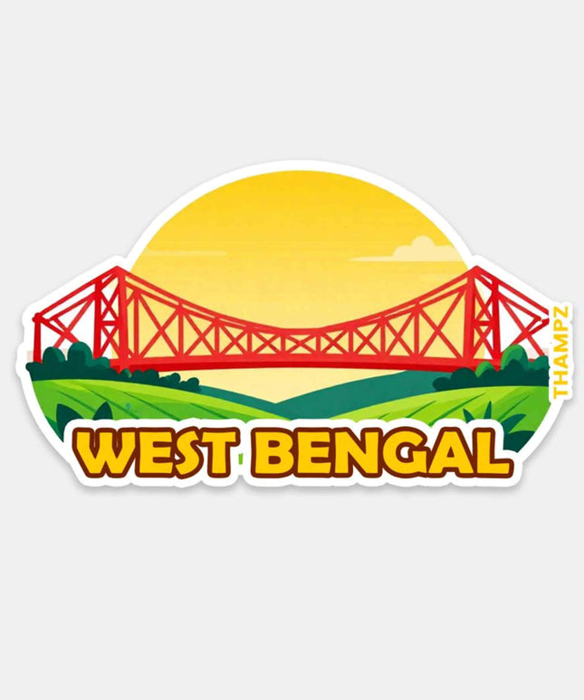 West Bengal Iconic Howrah Bridge Vinyl Sticker