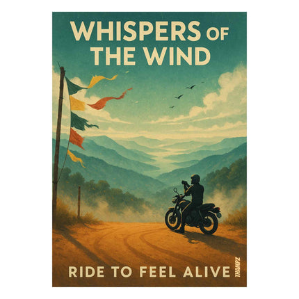 Whispers Of The Wind Poster Ride To Feel Alive Motorcycle Wall Art