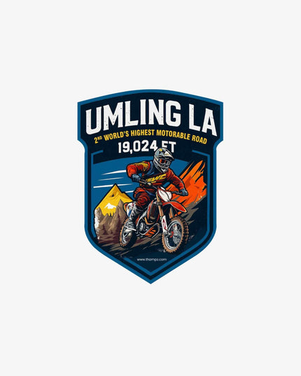 World’s Second Highest Motorable Pass–Umling La Sticker