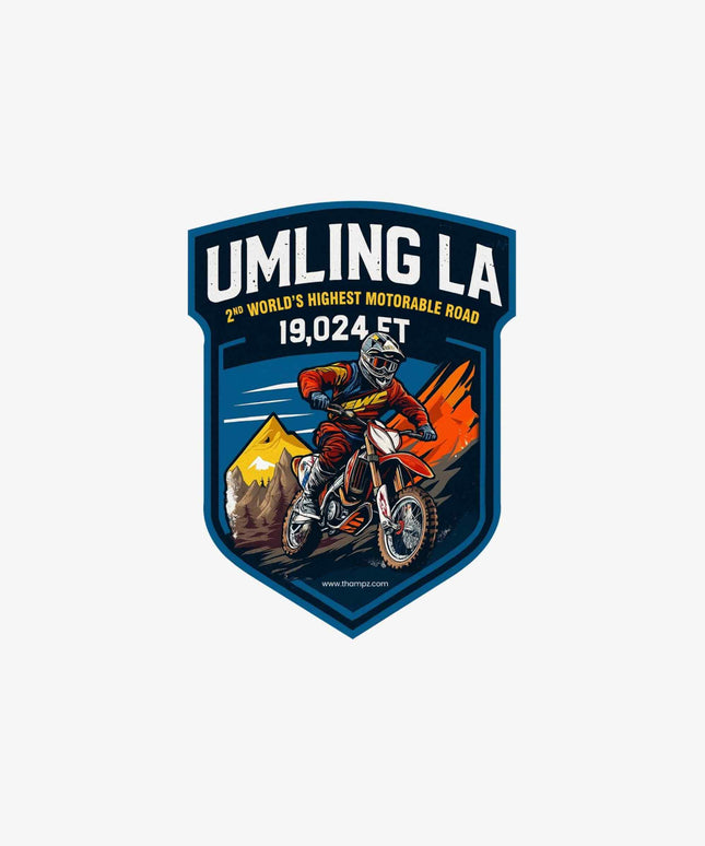 World’s Second Highest Motorable Pass–Umling La Sticker