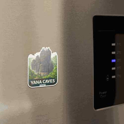Yana Caves Fridge Magnet