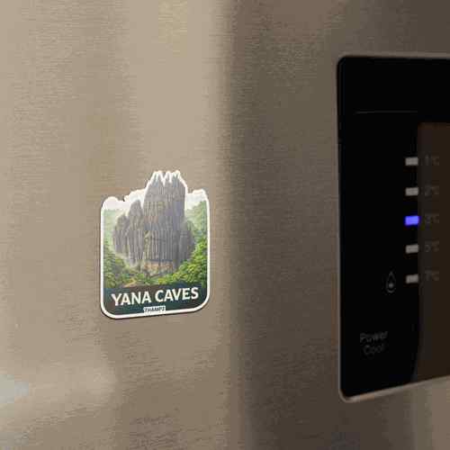 Yana Caves Fridge Magnet