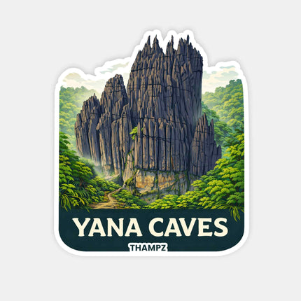 Yana Caves Fridge Magnet