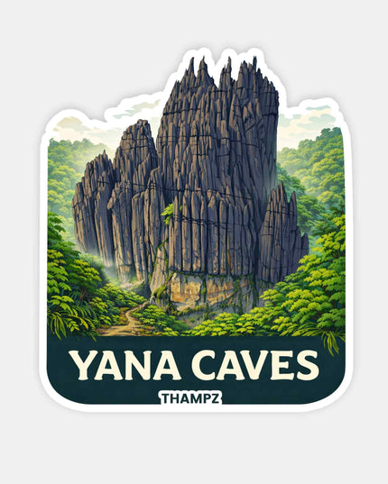 Yana Caves Travel Sticker
