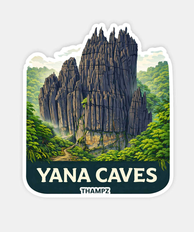 Yana Caves Travel Sticker