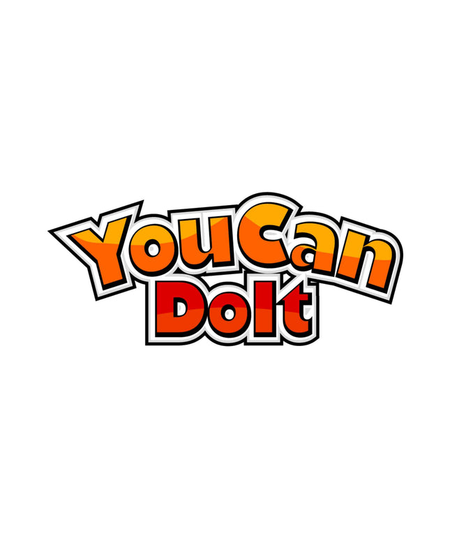 You Can Do It – Bold Orange Gradient Motivational Sticker