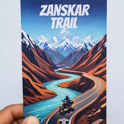 zanskar trail travel postcard scenic photo postcard