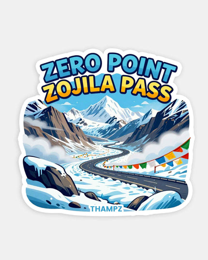 Zero Point Zojila Pass Travel Sticker