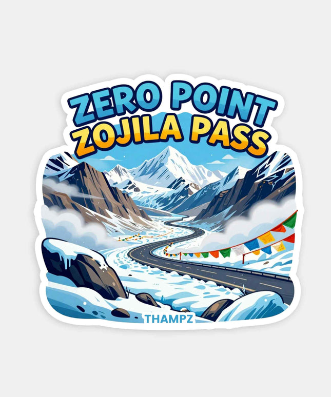 Zero Point Zojila Pass Travel Sticker