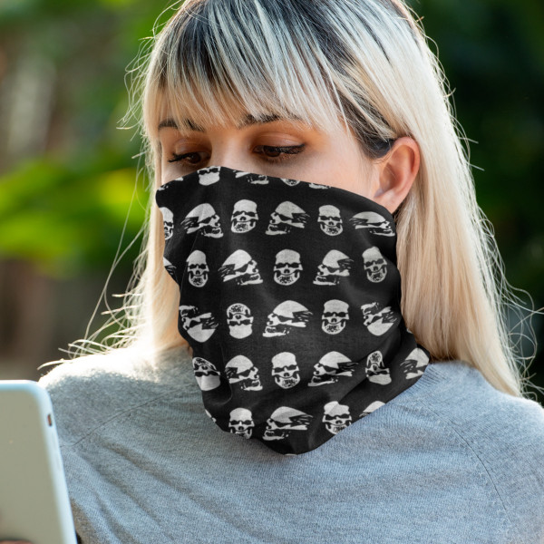 Skull Print Seamless Bandana-Unisex Adventure Neck Gaiter - Bandana