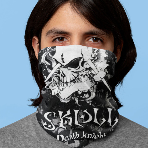 Skull Death Knight Seamless Bandana-Unisex Adventure Neck Gaiter - Bandana