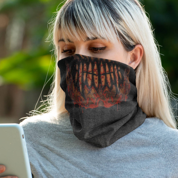 Inferno Skull Seamless Bandana-Unisex Adventure Neck Gaiter - Bandana