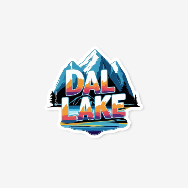 Dal Lake – Kashmir Scenic Travel Sticker - Die-Cut Sticker