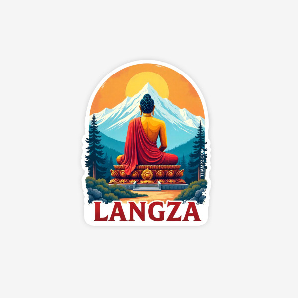 Langza Fridge Magnet-Spiti Valley Travel Souvenir - Fridge Magnet