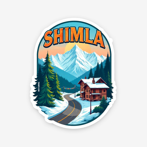 Shimla –  Vinyl Travel Sticker - Die-Cut Sticker